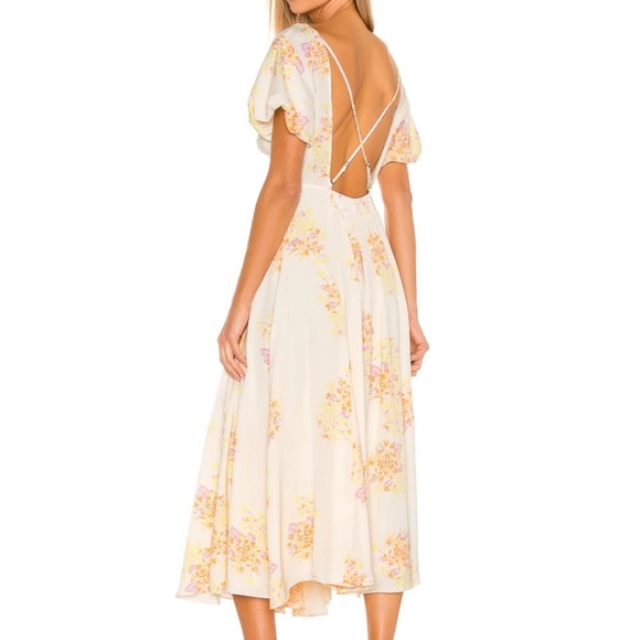 NWT Free People Laura Printed Floral Maxi Dress - Picture 3 of 8